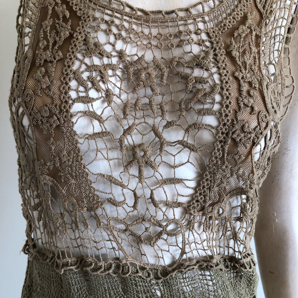 Sheer Lace Maxi Dress